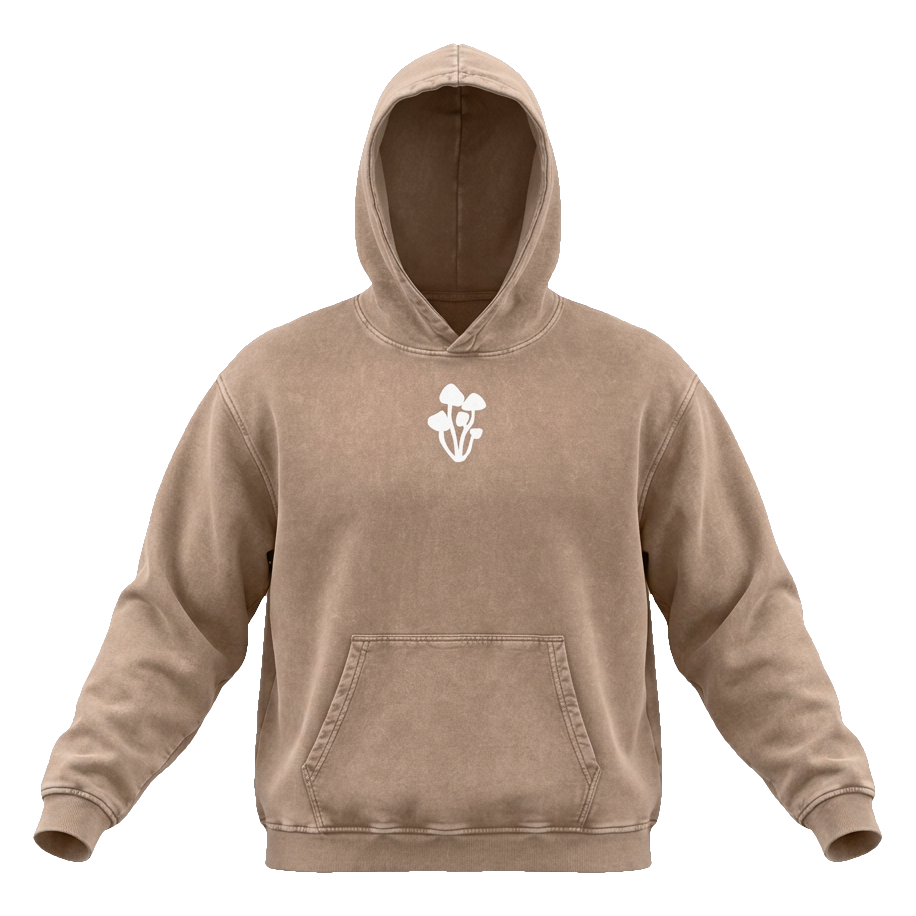 The Cheat, Snow Washed Hoodie, front view