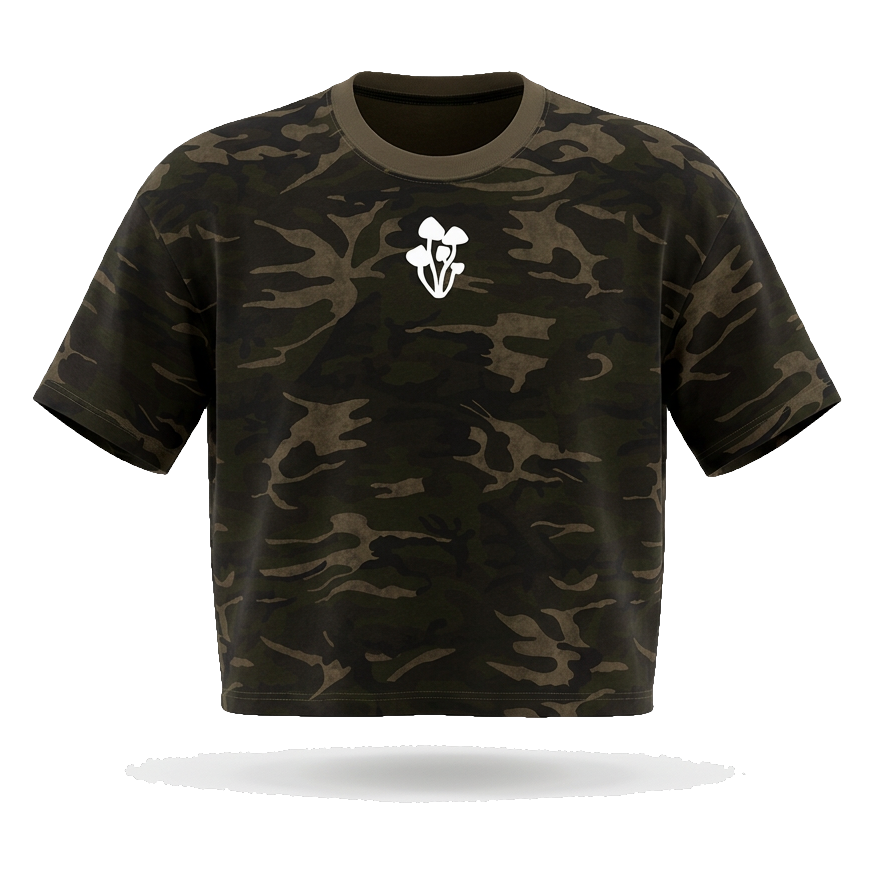 The Canaan, Camo Boxy Tee, front view