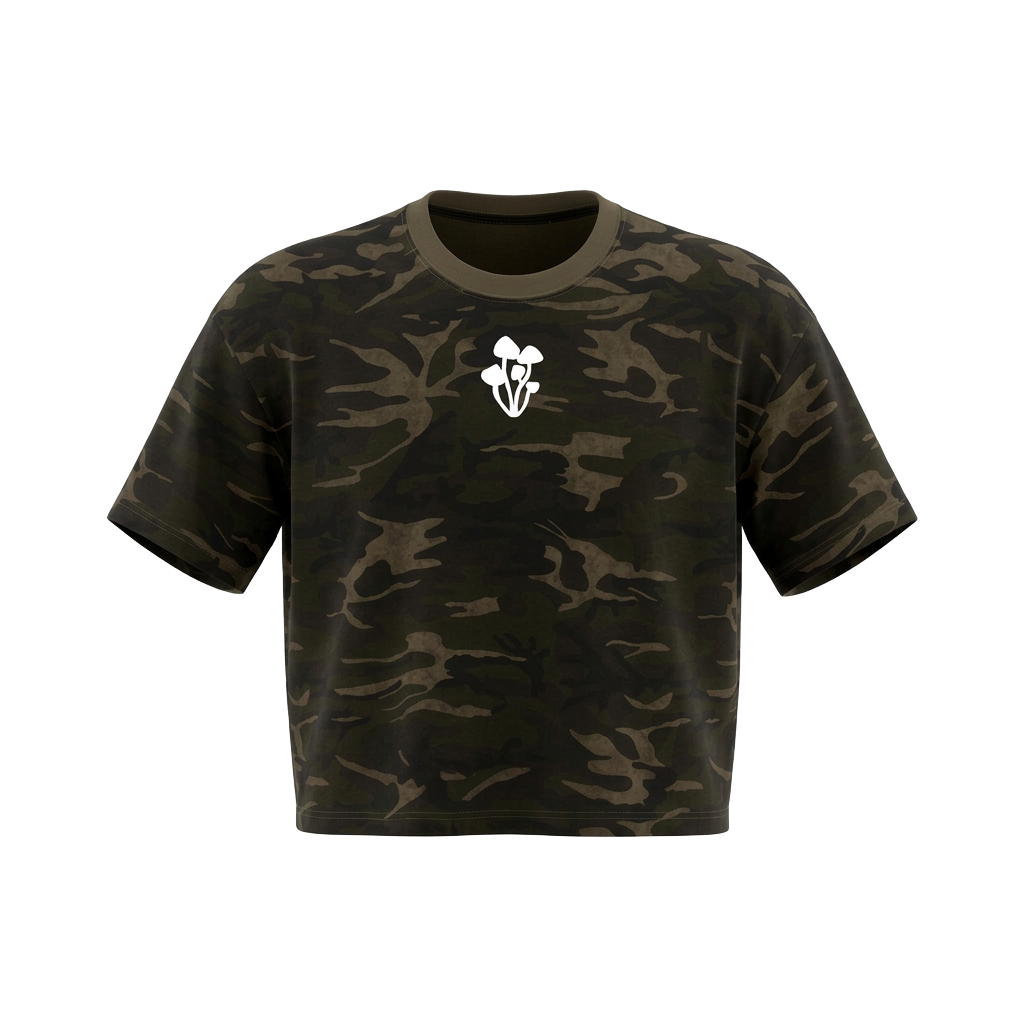 The Canaan, Camo Boxy Tee, front view
